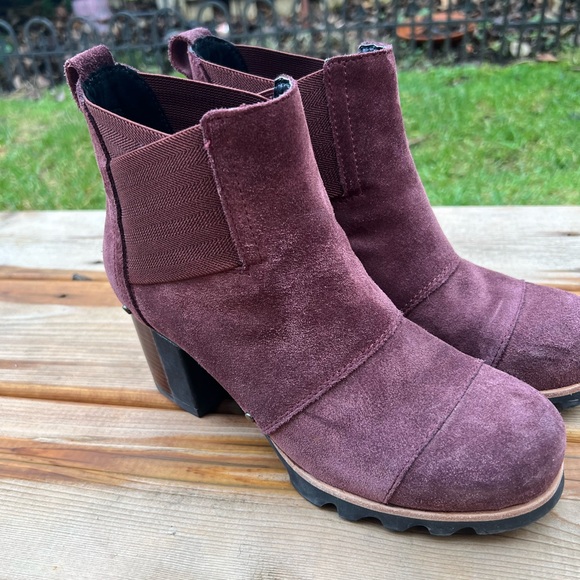 SOREL Addington Burgundy Suede Leather Chelsea Boot - Picture 12 of 12